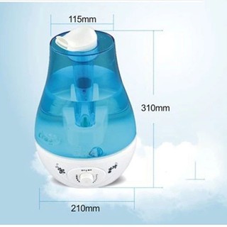 (Xả Kho) Máy Phun Sương Tạo Độ Ẩm Connie J204 Dung Tích 3L Làm Mát Phòng Khuếch Tán Tinh Dầu