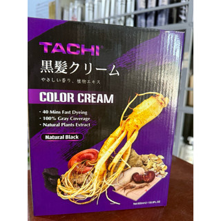 Nhuộm đen phủ bạc nhân sâm TACHI Color Cream mềm tóc, không dính da đầu