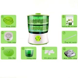 (Xả Kho) Máy Làm Giá Đỗ Gieo Mầm Tự Động Bằng Điện 3 Tầng A323B
