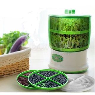 (Xả Kho) Máy Làm Giá Đỗ Gieo Mầm Tự Động Bằng Điện 3 Tầng A323B