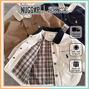 Áo khoác kaki cho bé trai, áo khoác nhẹ cho bé trai Capo Nuggap