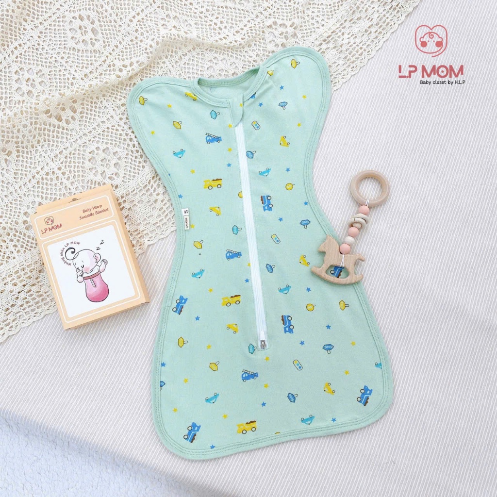 Nhộng chũn cho bé sơ sinh kín tay dáng quả lê, có khóa kèm hộp xịn xò, pettit qc co giãn 4 chiều thoải mái, ngủ ngon