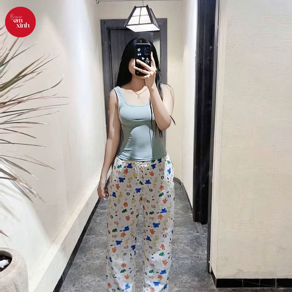 Áo Ba Lỗ Nữ Bigsize Thun Tăm Lạnh Co Giãn – Áo Form Ôm Thời Trang Cho Nữ 50–90kg BS014 | Em Xinh
