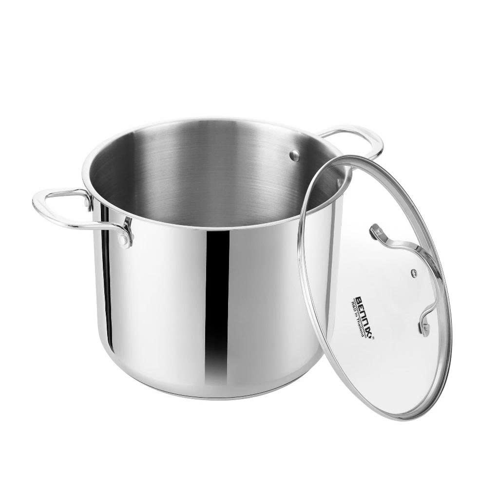 [Hoả Tốc] Nồi luộc gà inox 5 đáy size 26cm-30cm BENNIX BN-26SS/ BN-30SS