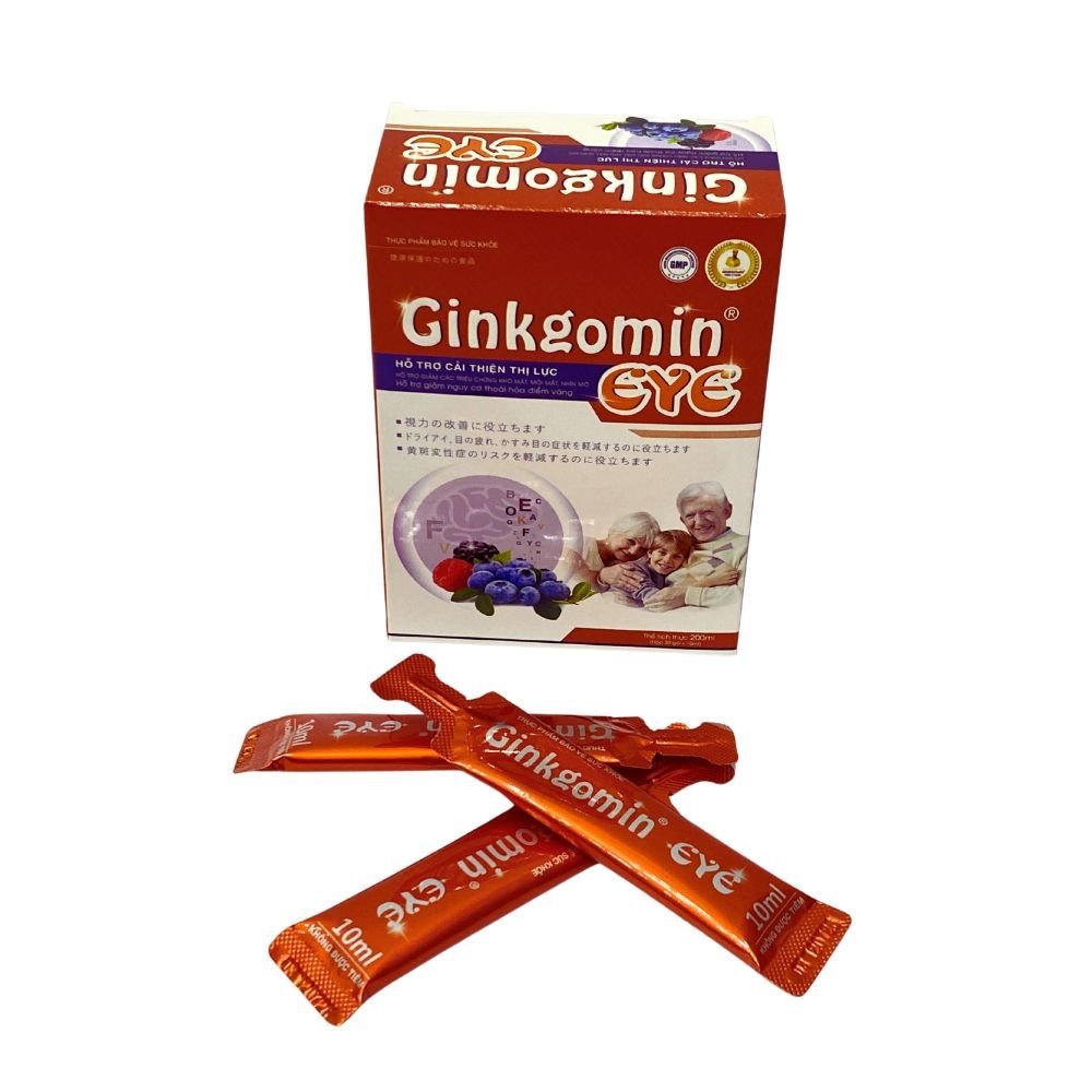Ginkgomin EYE Hỗ Trợ Giảm Các Triệu Chứng Khô Mắt Mỏi Mắt Nhìn Mờ Bổ Sung Vitamin Cho Mắt G08