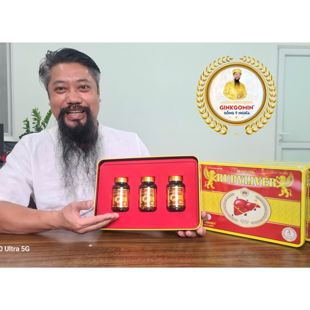 Hộp 3 Lọ Viên Rubyliver Hỗ Trợ Giải Độc, Thanh Nhiệt Mát Gan Bảo Vệ Gan G11