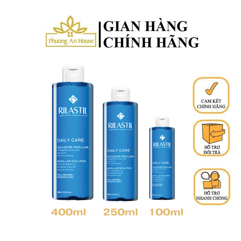 Nước tẩy trang Rilastil Daily Care Micellar Solution (400ml/250ml/100ml) - Phương An House