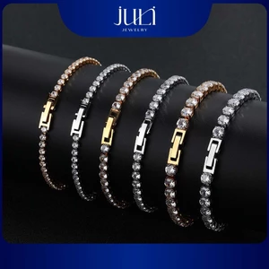 Lắc Tay Platinum Cao Cấp Dành Cho Nam | Đính Đá Moissanite Sang Trọng | LT1121 JULI