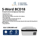 Tủ Lạnh Mini Ô Tô Alpicool Việt Nam BCD18 Chính Hãng Làm Lạnh Để Đồ Ăn Tiện Lợi Dùng Cho Mọi Loại Ô Tô — ảnh 2