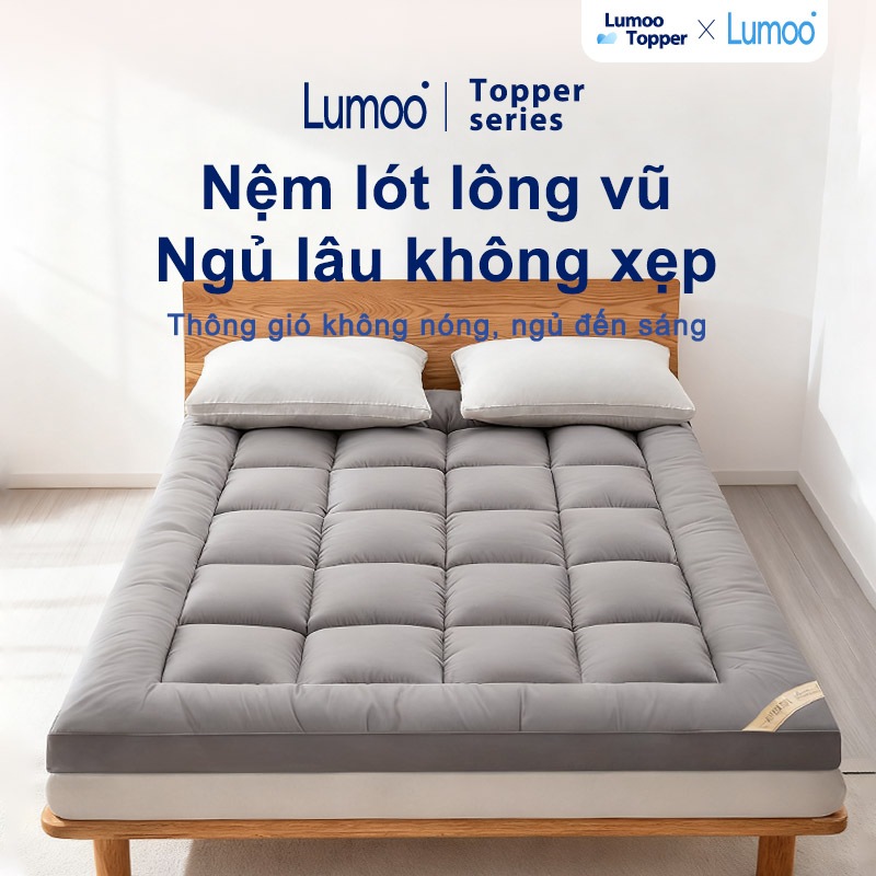 Lumoo Nệm Topper 1 người mềm mại dày 5cm 1m2×2m phòng trọ/sinh viên ...
