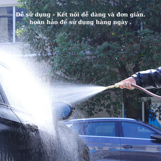 Bộ Vòi Xịt Tăng Áp Tưới Cây Rửa Xe 5M Đa Năng - Dây Mềm Chịu Lực, Vệ Sinh Nhà Cửa, Tắm Thú Cưng