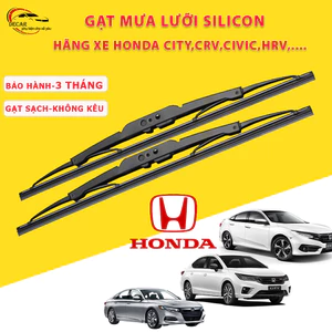 Gạt mưa ô tô Honda CR-V , Honda Civic, Honda City gạt mưa oto xe hơi khung sắt lưỡi silicon cấp không gây tiếng ồn