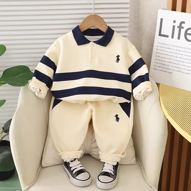 Bộ nỉ cho bé trai, bộ quần áo cho bé trai mùa thu đông LIFE Nuggap