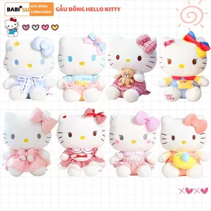 Gấu Bông Hello Kitty Cute Đáng Yêu, Thú Nhồi Bông HelloKitty Mặc Váy Hàng Cao Cấp Làm Quà Tặng Cho Bé Gái, Babisu