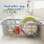 Rổ Gác Bồn Rửa Bát Chất Liệu Inox 304, Rổ Rửa Rau, Giá Úp Bát Gác Bồn Rửa Kéo Dài Thu Gọn Tiện Lợi