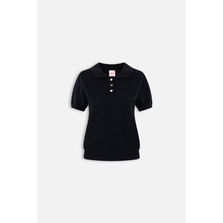 Áo OLV len dệt kim suông rộng Knit Sweetheart Buttoned Ribbed Top nhiều màu phù hợp thu đông