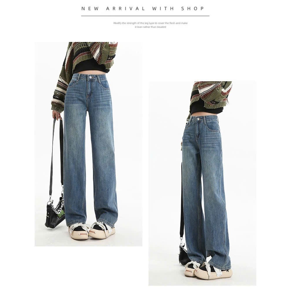 Quần Jeans Xuông HAZEE chất liệu denim mềm mịn STYLE 2026 thời trang công sở