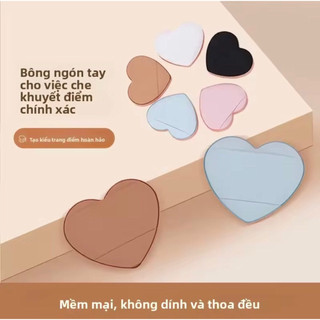 Mút Trái Tim Mini Trang Điểm Kem Nền Che Khuyết Điểm Chi Tiết Ngon Tay