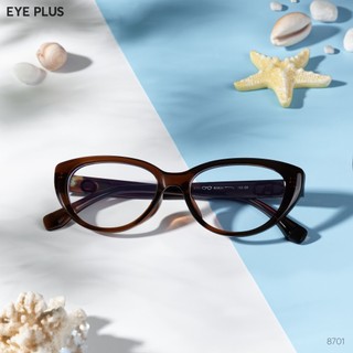 Gọng Kính Mắt Mèo Thời Trang Eye Plus 8701 Kiểu Dáng Thời Trang Kính Nhựa Nhẹ Mặt Thoải Mái Khi Đeo