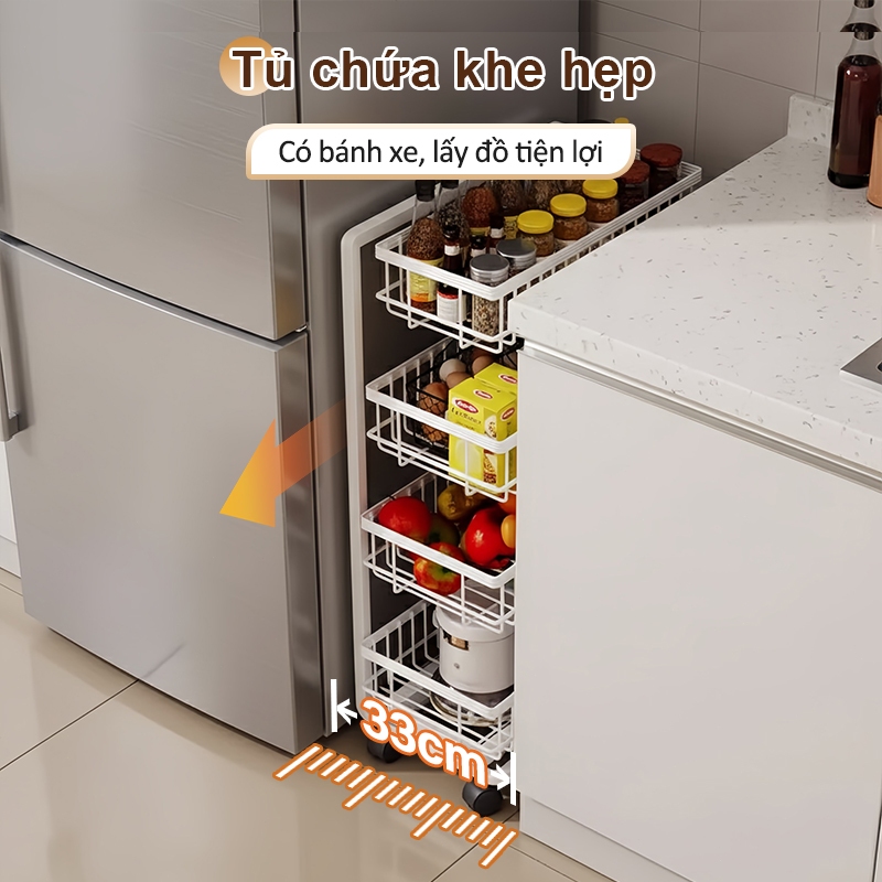 iSPECLE Xe Đẩy Đa Tầng Thép Carbon Bền Bỉ - Có Bánh Xe Di Động, Thiết Kế Chắc Chắn, Chịu Tải Lớn