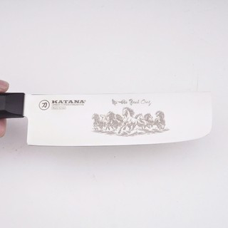 Dao thái đa năng thương hiệu KATANA Basic Nakiri khắc hình kỉ niệm Tết Bính Ngọ 2026 (165mm)