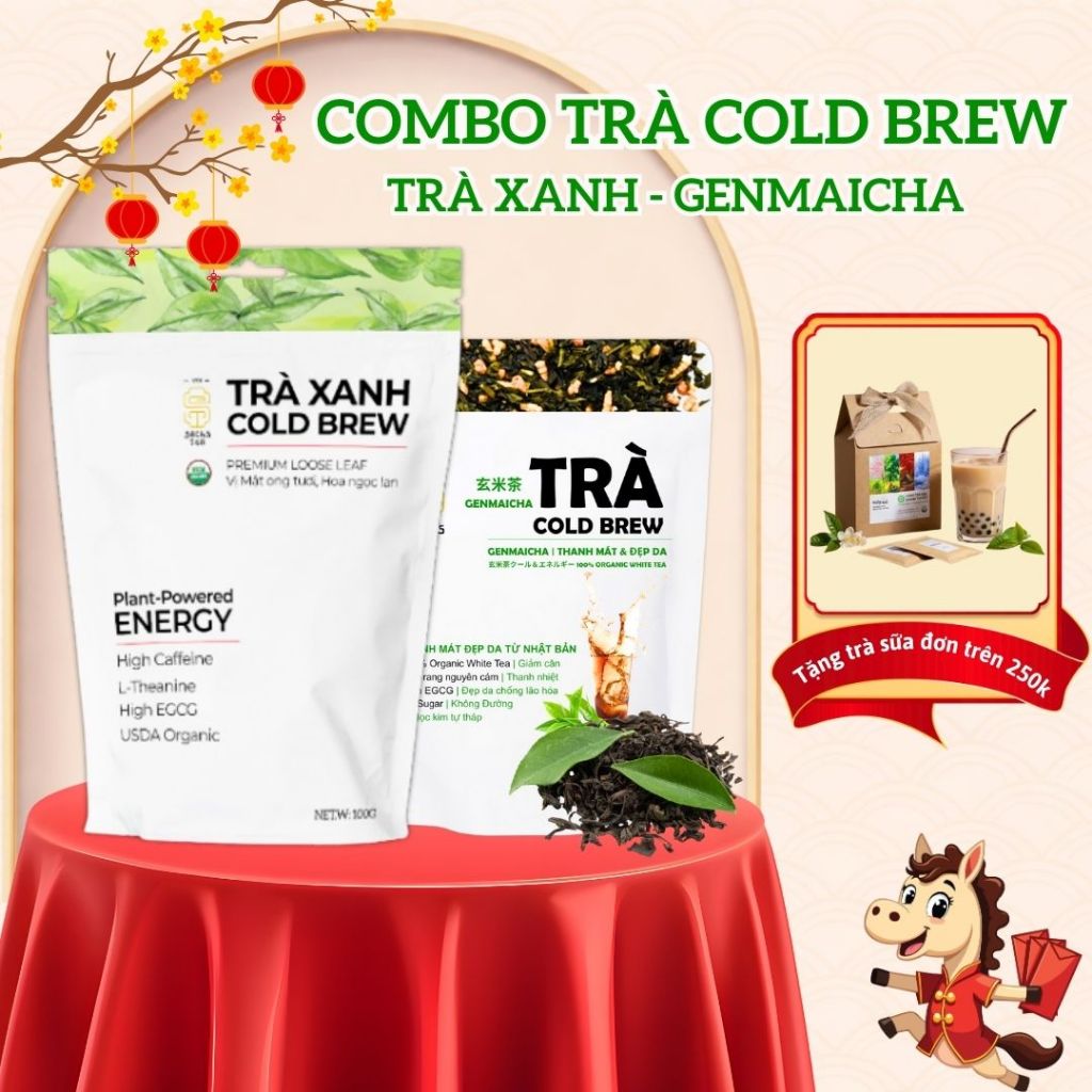 Trà Túi Lọc Hữu Cơ Genmaicha - Hình ảnh thực tế