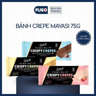 Mayasi Bánh Crepe Mayasi 75g - Vị Socola, Socola Chuối, Dâu - Lớp Vỏ Mỏng Nhẹ - Món Ăn Nhanh Hấp Dẫn Cho Mọi Lứa Tuổi