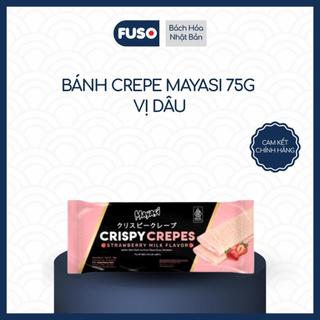Mayasi Bánh Crepe Mayasi 75g - Vị Socola, Socola Chuối, Dâu - Lớp Vỏ Mỏng Nhẹ - Món Ăn Nhanh Hấp Dẫn Cho Mọi Lứa Tuổi