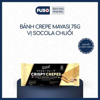Mayasi Bánh Crepe Mayasi 75g - Vị Socola, Socola Chuối, Dâu - Lớp Vỏ Mỏng Nhẹ - Món Ăn Nhanh Hấp Dẫn Cho Mọi Lứa Tuổi