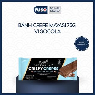 Mayasi Bánh Crepe Mayasi 75g - Vị Socola, Socola Chuối, Dâu - Lớp Vỏ Mỏng Nhẹ - Món Ăn Nhanh Hấp Dẫn Cho Mọi Lứa Tuổi