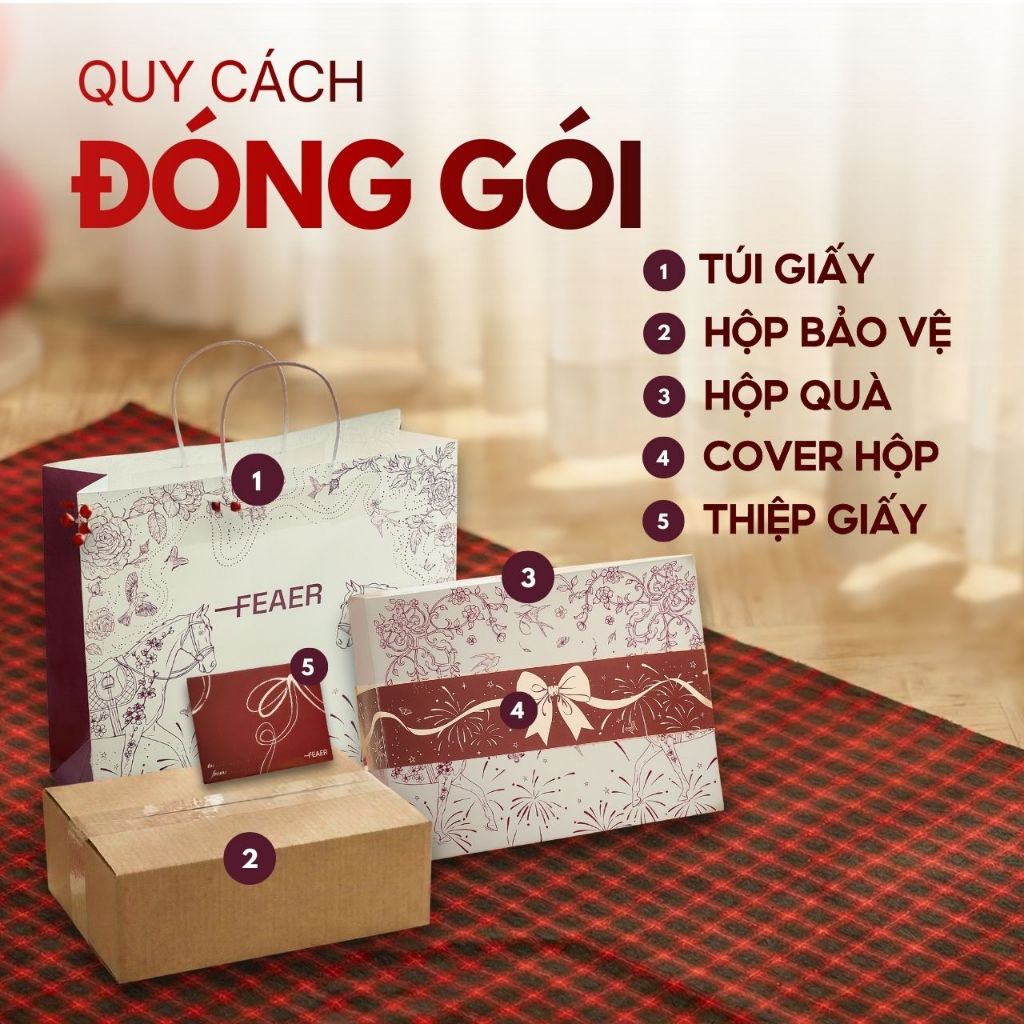 COMBO HỘP QUÀ theo chủ đề thiết kế riêng, tinh tế, sang trọng, chỉn chu - FEAER