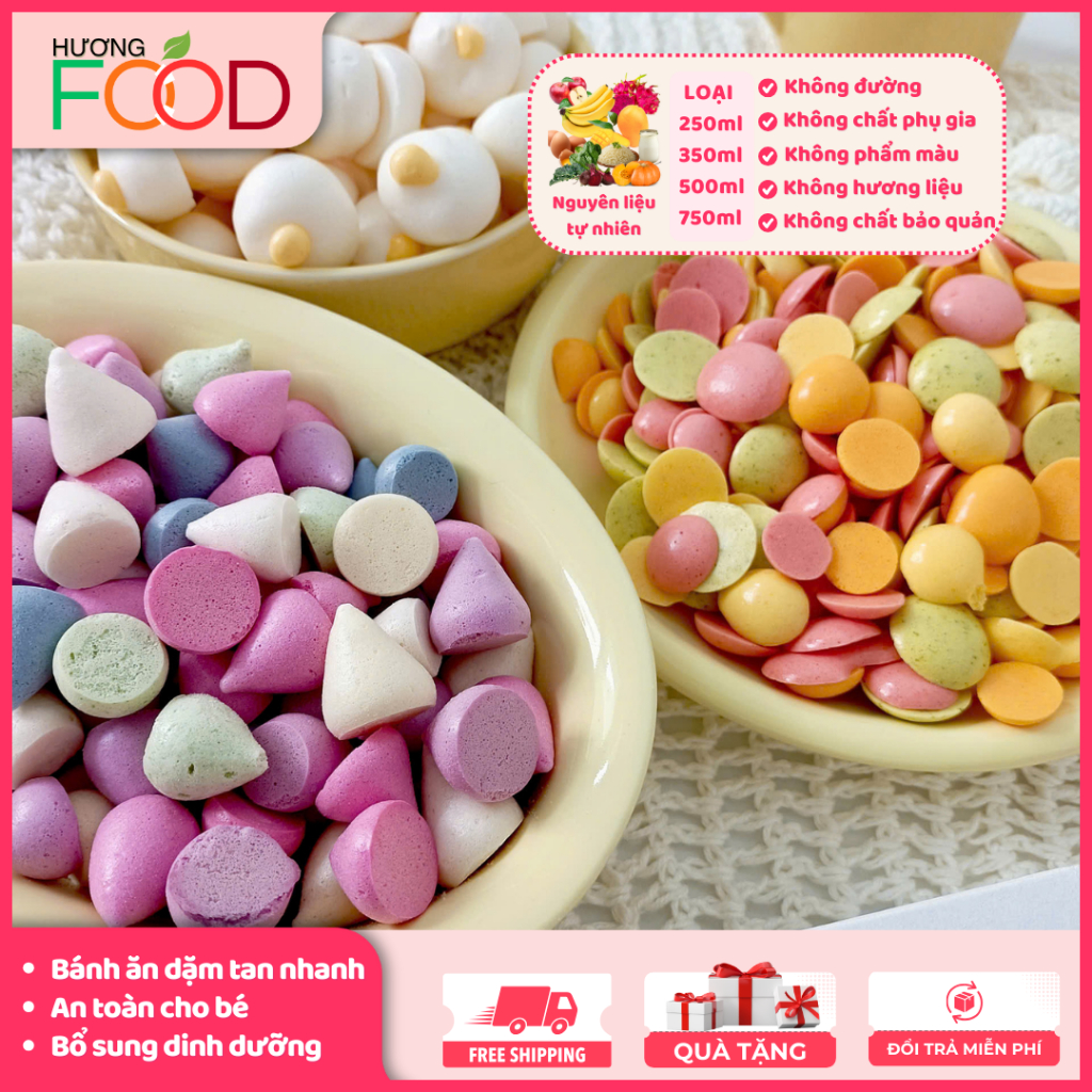 [COMBO 2 HỦ 500ml] bánh ăn dặm mix vị cho bé từ 6 tháng, thơm ngon tự nhiên, bổ sung dinh dưỡng | HƯƠNG FOOD