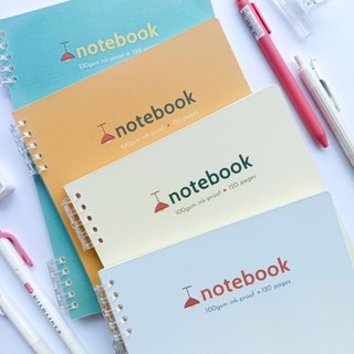 Sổ vỏ còng BONZAI thay được giấy vịt con ngộ nghĩnh viết planner, tập vở học sinh, văn phòng 120 trang.