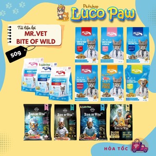 [50g] Hạt Cho Mèo MrVet/Mr.vet / Sample , túi tiện lợi , túi du lịch MRVET