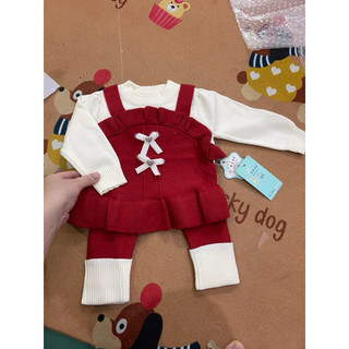 Bộ len dày dặn,đáng yêu cho bé gái 6-11kg