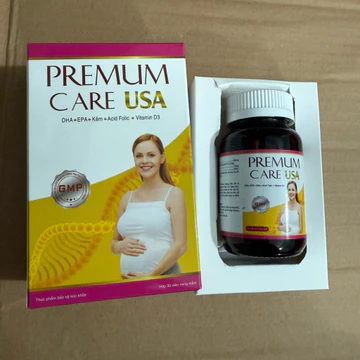VITAMIN BẦU PREMIUM CARE USA Viên uống sắt tổng hợp cho bà bầu Mama IQ Gold bổ sung Acid folic DHA bồi bổ sức khỏe