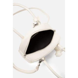 Túi OLV đeo vai thanh lịch đơn giản White Leather Dome Bag phù hợp mọi dịp