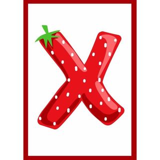 Móc khoá bảng chữ cái Trái Dâu