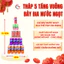 Tháp Gỗ Bày Bia Nước Ngọt 5 Tầng - Gỗ nhân tạo cao cấp Thắp Hương Cúng Dường Dâng Lễ