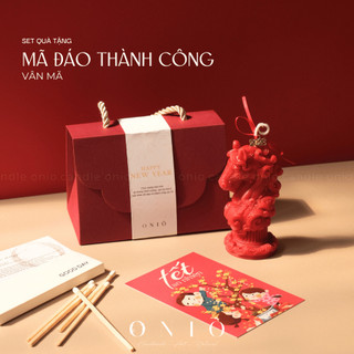 Set quà tặng Tết "Mã Đáo Thành Công"-Oniõ,hương tinh dầu thiên nhiên,QTT-009