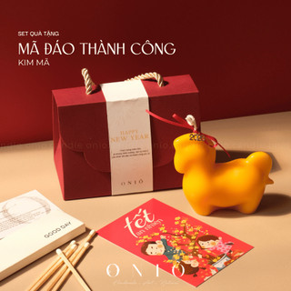 Set quà tặng Tết "Mã Đáo Thành Công"-Oniõ,hương tinh dầu thiên nhiên,QTT-009