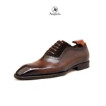 Giày  Tây Nam Oxford RS10-K13  Da Bê nhập Itlia ,Thương hiệu  AUGURIS , Đế cao 4cm bảo hành 12 tháng — ảnh 3