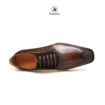 Giày  Tây Nam Oxford RS10-K13  Da Bê nhập Itlia ,Thương hiệu  AUGURIS , Đế cao 4cm bảo hành 12 tháng — ảnh 4