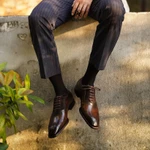 Giày  Tây Nam Oxford RS10-K13  Da Bê nhập Itlia ,Thương hiệu  AUGURIS , Đế cao 4cm bảo hành 12 tháng — ảnh 5