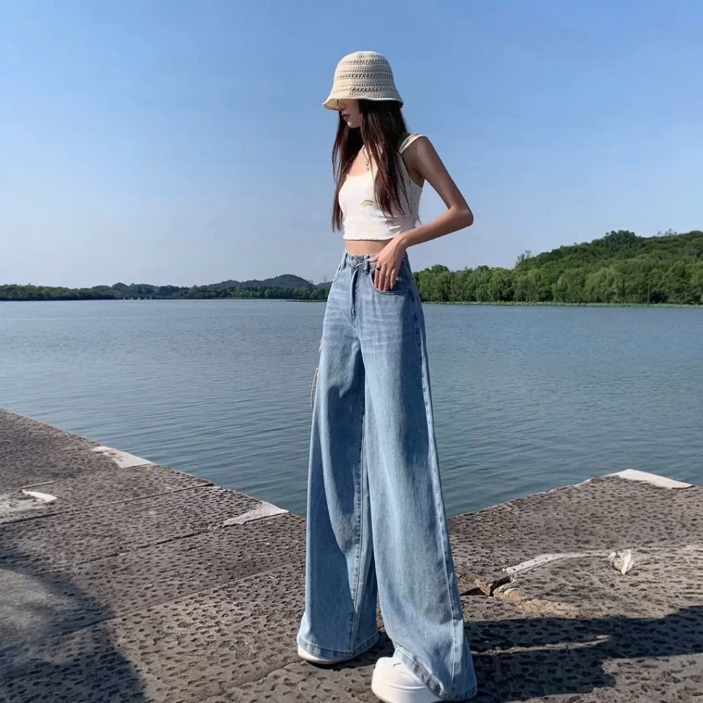 Quần Jeans Ống Rộng Cạp Cao HAZEE Trend Xu hướng 2026 Teen Newarrival B0326