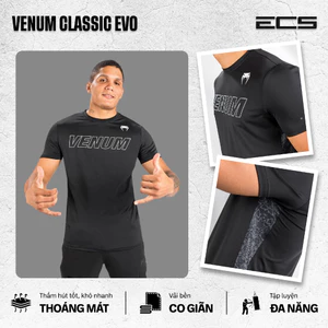 Áo thi đấu MMA Venum Classic, thấm hút mồ hôi, khô nhanh, vải co giãn bền bỉ, tập đa năng
