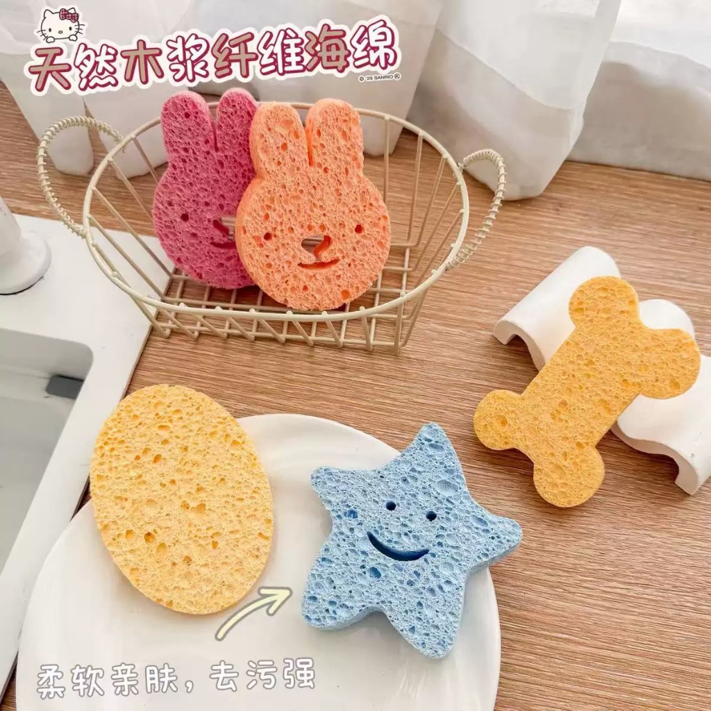 Bông Rửa Mặt Bọt Biển – Siêu Mềm, Tạo Bọt Tốt – Dưỡng Da Sạch Sâu