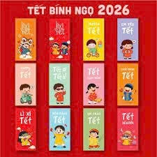 Xấp 10 Bao Lì Xì Chủ Đề Tết 2026 Nhiều Chủ Đề Dịp Tết Nguyên Đán Bính Ngọ