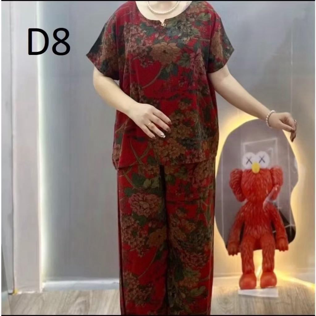 Bộ Đồ Trung Niên Cho Mẹ U40,50,60,70. Chất Lụa Hàn Mềm Mát