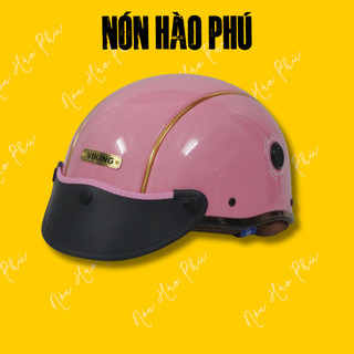 Mũ bảo hiểm nửa đầu CHÍNH HÃNG VIKING03 SỌC ĐỒNG cao cấp kính gập, nón bảo hiểm chính hãng nam nữ ảnh 5